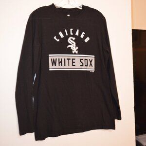 Fanatics. Print Signs- CHICAGO White SOX Black-White Mens Long Sleeves T-Shirt M